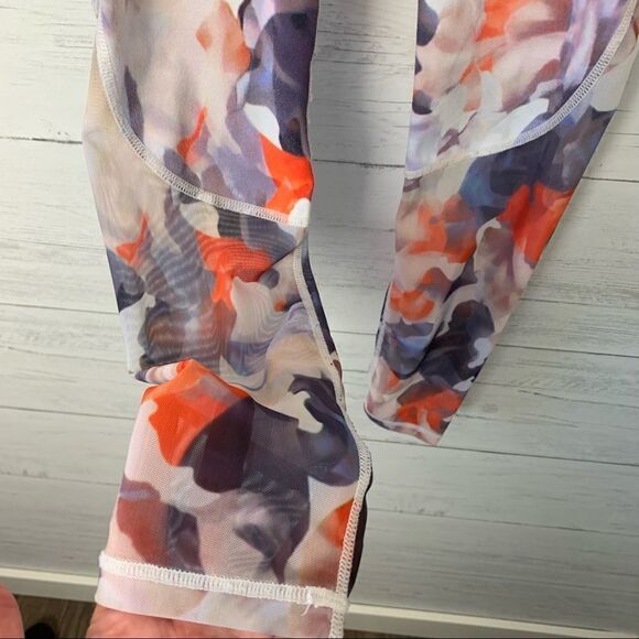 FABLETICS Stella High Rise Leggings Daydream Mesh Floral - Picture 10 of 13